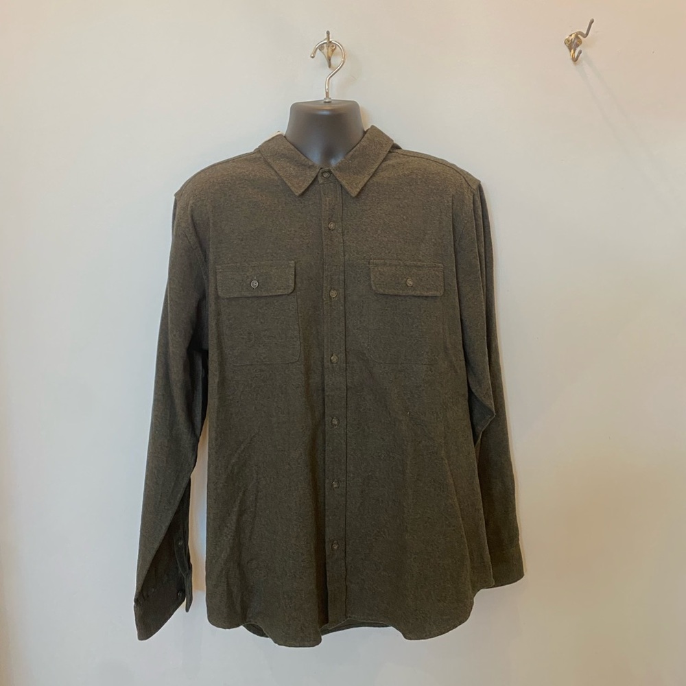 Bridge & Burn Cole Slim Shirt in Loden | XXL | NWT